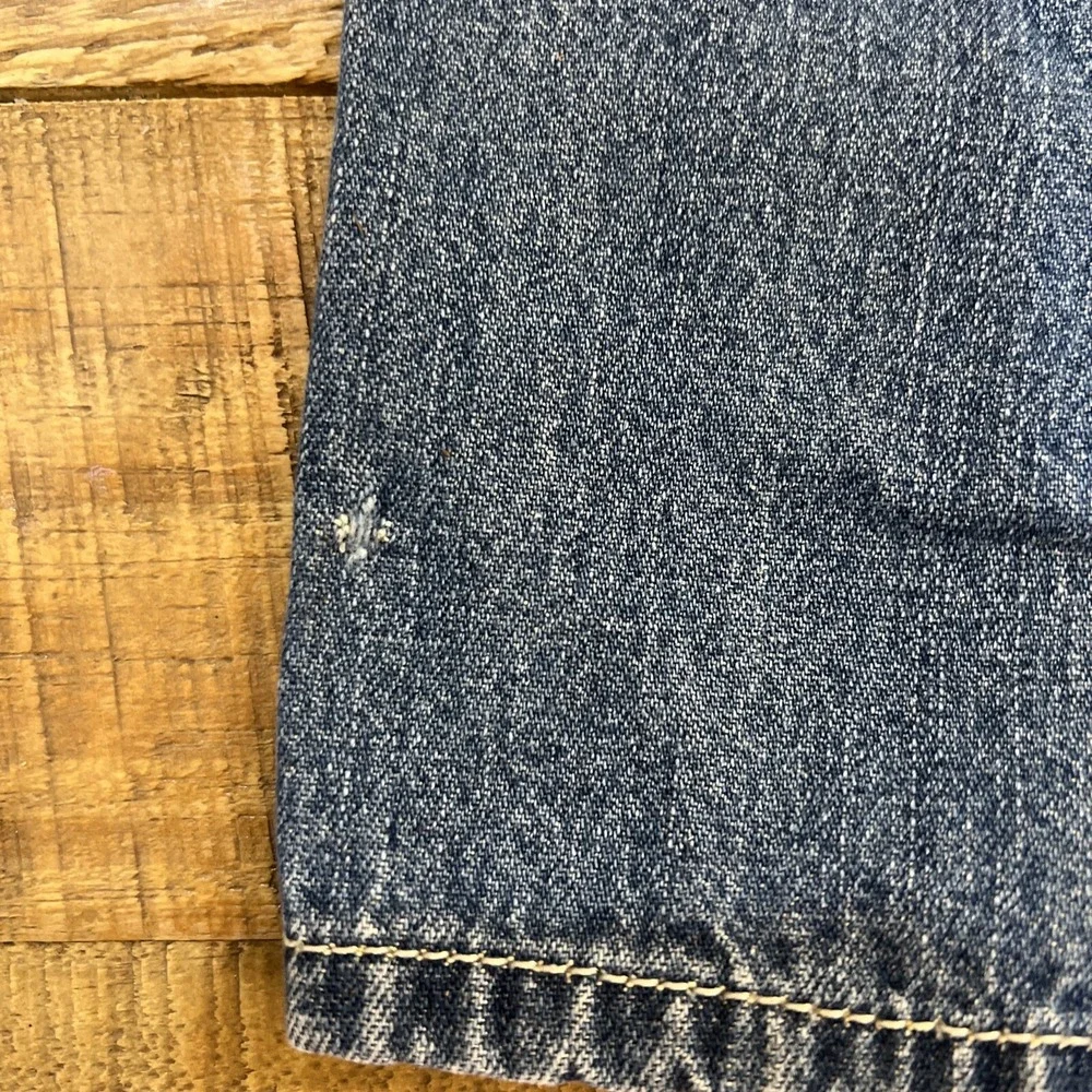 Vintage OshKosh Bgosh Kids Baby Denim Carpenter Vestbak Overalls Size 18M